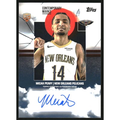 2025-26 Topps Contemporary Marks #CMMP Micah Peavy