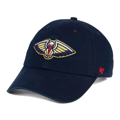  New Orleans Pelicans '47 Core Logo Clean Up Adjustable Hat - Navy