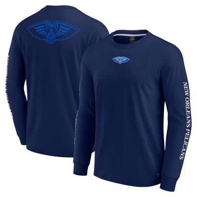 New Orleans Pelicans Fanatics Elements Strive Long Sleeve T-Shirt  - Navy