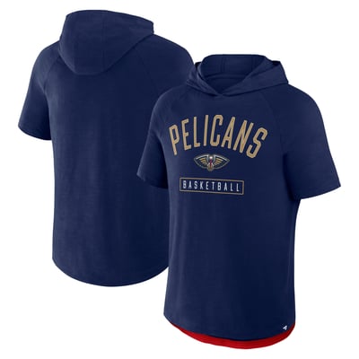 New Orleans Pelicans Fanatics Pass Legend Raglan Hoodie T-Shirt - Navy