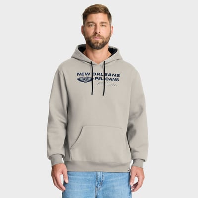 New Orleans Pelicans Fanatics Crossover Collection Blocked Shot Premium Pullover Hoodie - Off White