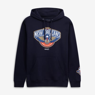  New Orleans Pelicans Mitchell & Ness Fleece Hoodie - Navy