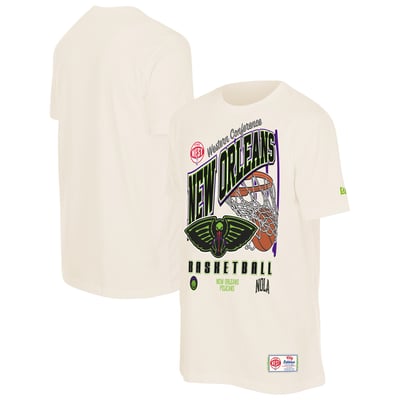  New Orleans Pelicans New Era Oversized City Edition Remix Vintage T-Shirt - Cream