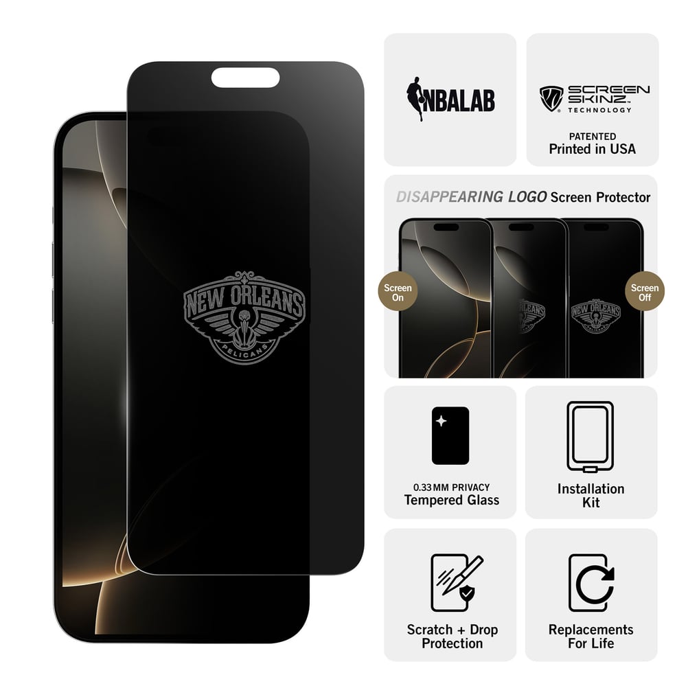 New Orleans Pelicans iPhone Privacy Screen Protector