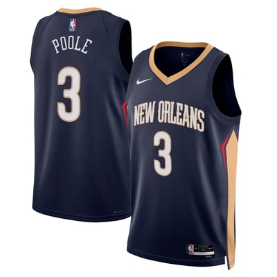 Jordan Poole New Orleans Pelicans Nike Unisex Swingman Jersey - Navy - Icon Edition