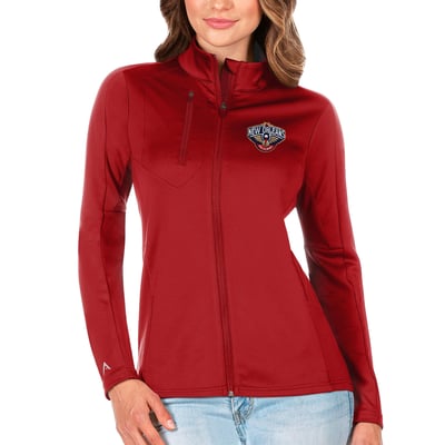 New Orleans Pelicans Antigua Women's Generation Full-Zip Jacket - Red