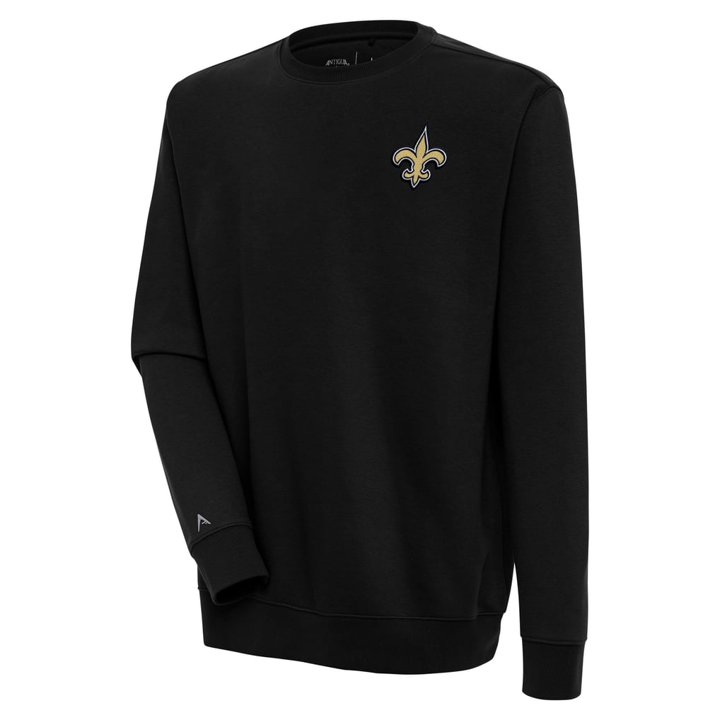  New Orleans Saints Antigua Victory Pullover Sweatshirt - Black