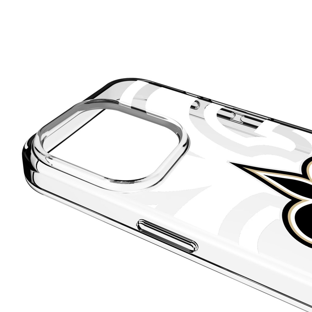 New Orleans Saints Personalized Tilt Design iPhone Clear Case