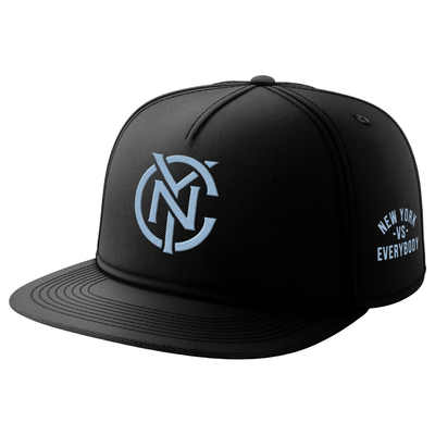 New York City FC Paper Planes Unisex Snapback Hat - Black