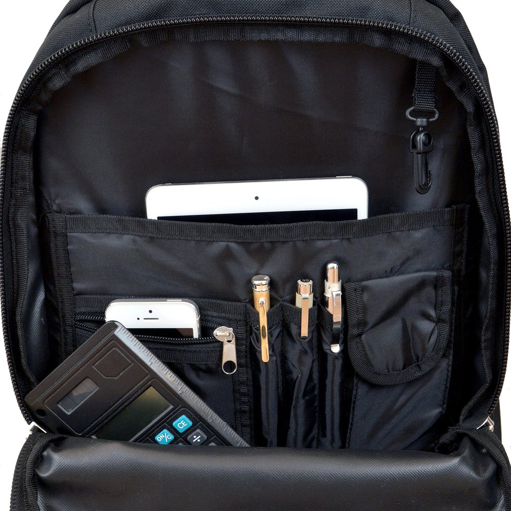 New York Giants 19'' Premium Wheeled Backpack - Black
