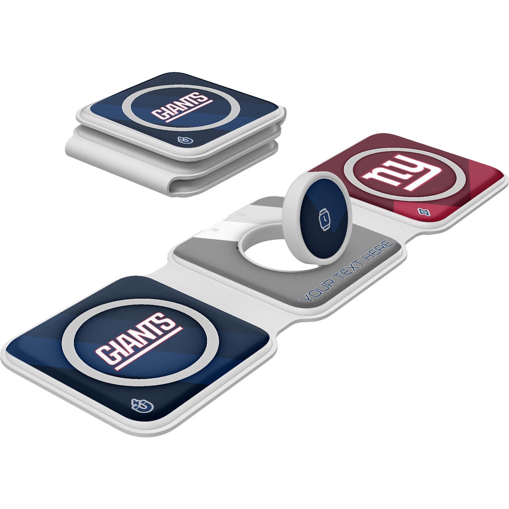 New York Giants Keyscaper Personalized 3-in-1 Foldable Charger