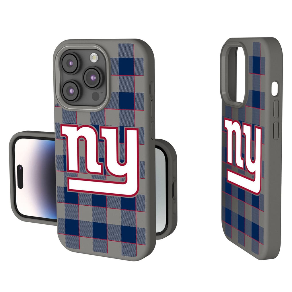 New York Giants Keyscaper Plaid Soft Touch iPhone Case