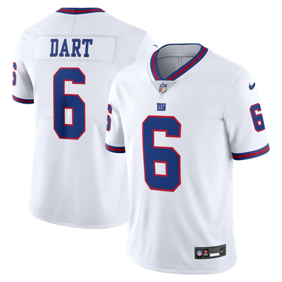 Jaxson Dart New York Giants Nike Vintage White Vapor Untouchable Stitched Limited Jersey - White