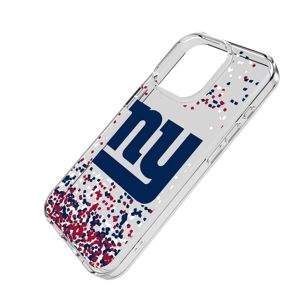 New York Giants iPhone Clear Case with Confetti Design