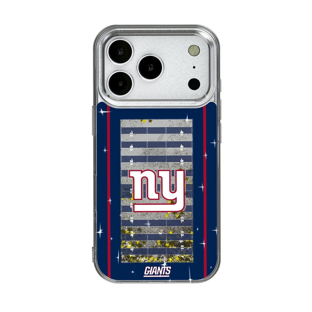 New York Giants iPhone Field Design Glitter Case