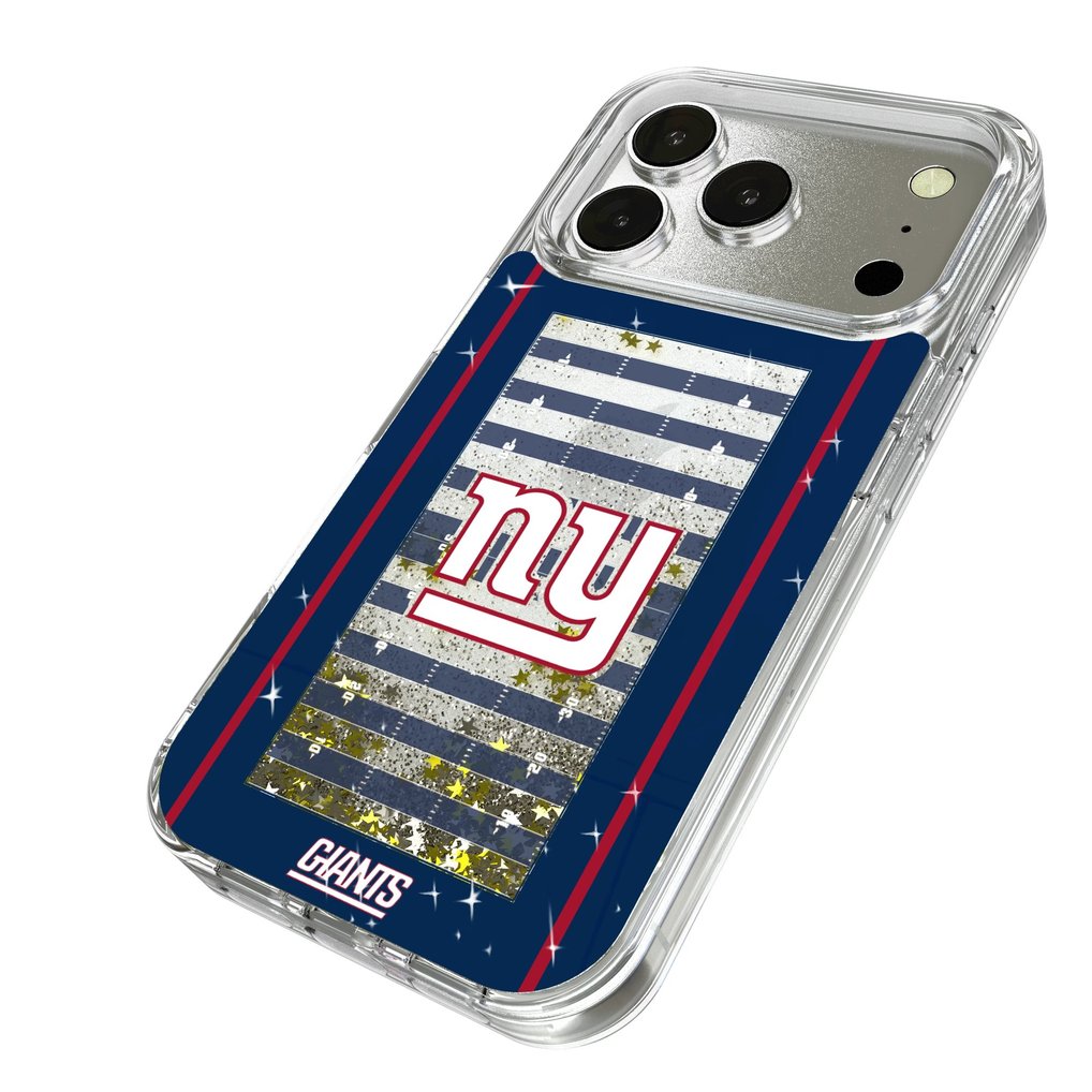 New York Giants iPhone Field Design Glitter Case