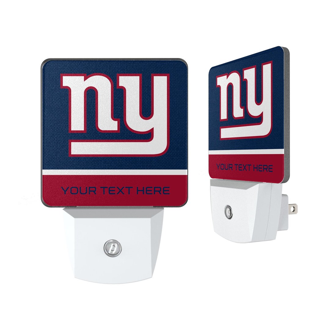 New York Giants Personalized 2-Piece Nightlight Set