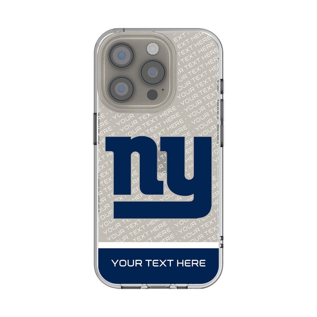 New York Giants Personalized Endzone Plus Design iPhone Clear Case