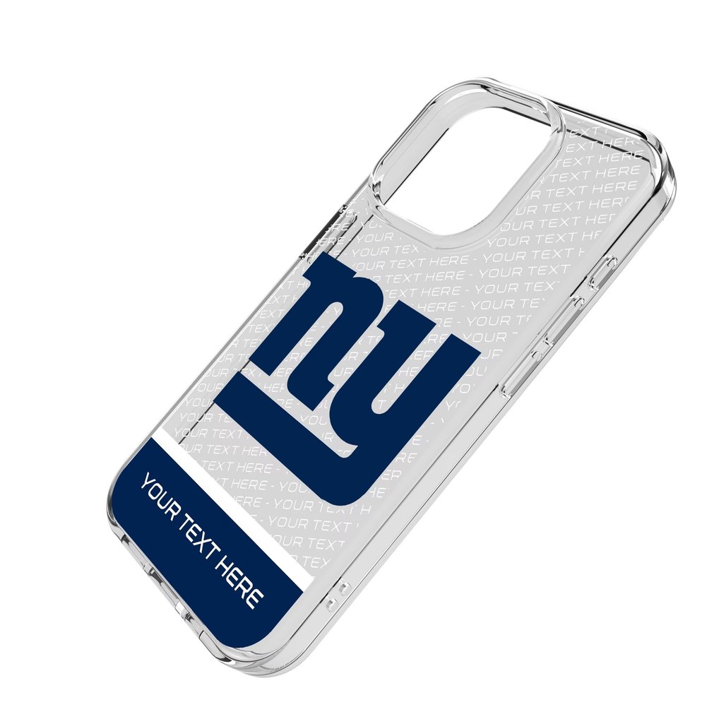 New York Giants Personalized Endzone Plus Design iPhone Clear Case