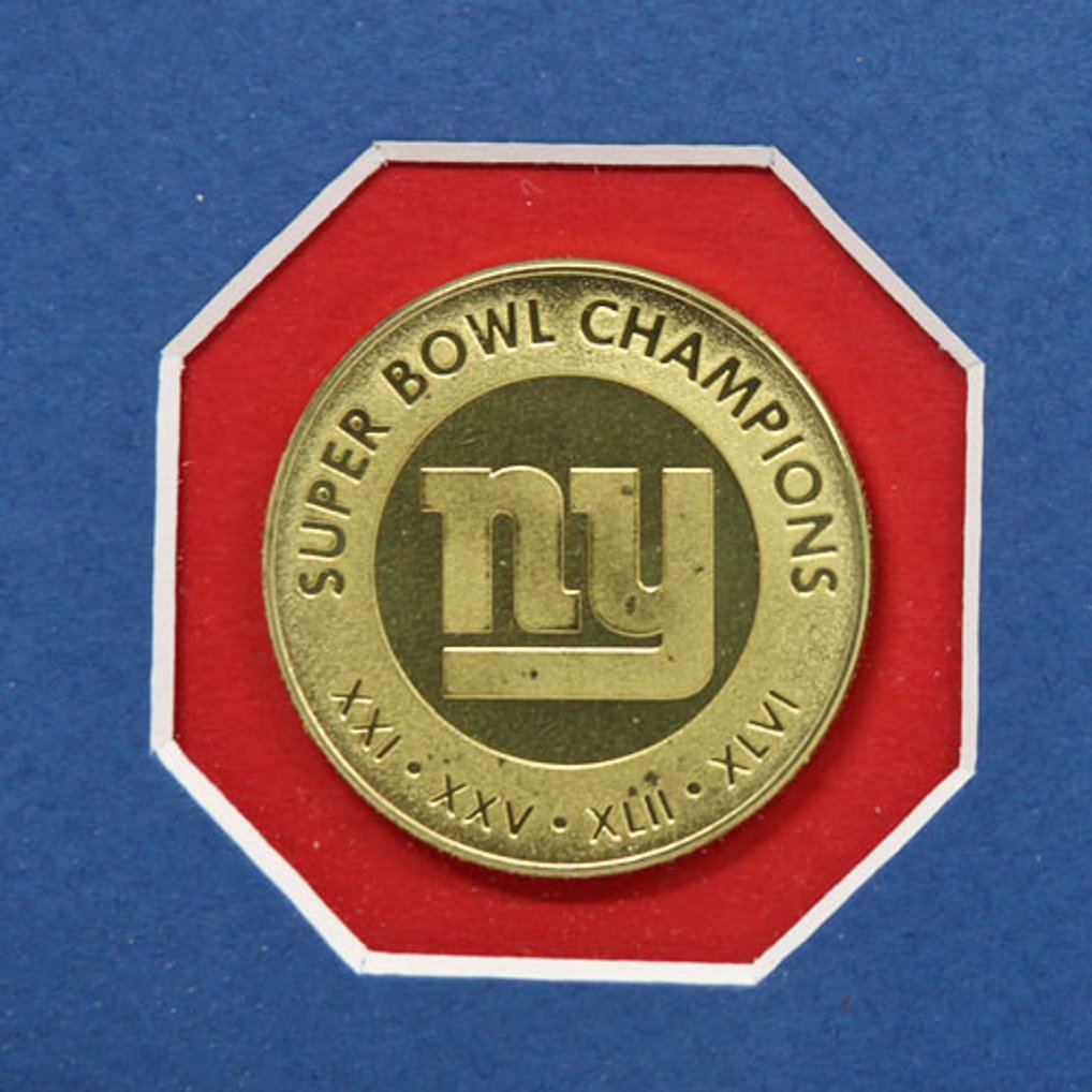 New York Giants Super Bowl Ticket Collection Wall Frame