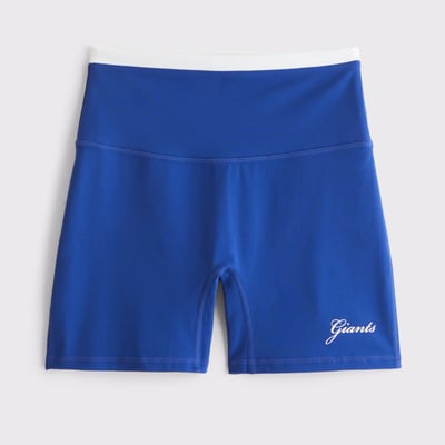 New York Giants Abercrombie & Fitch Women's YPB studioFLEX Bike Short - Royal