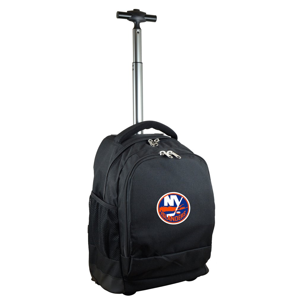 New York Islanders 19'' Premium Wheeled Backpack - Black