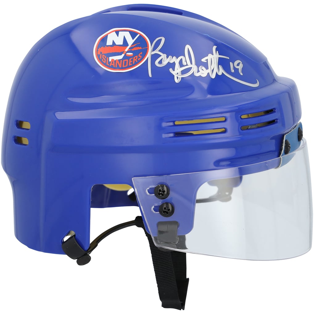 Bryan Trottier New York Islanders Autographed Fanatics Authentic Blue Mini Helmet  