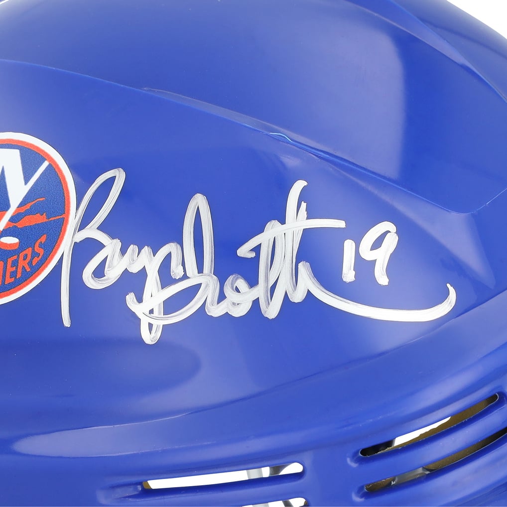 Bryan Trottier New York Islanders Autographed Fanatics Authentic Blue Mini Helmet  