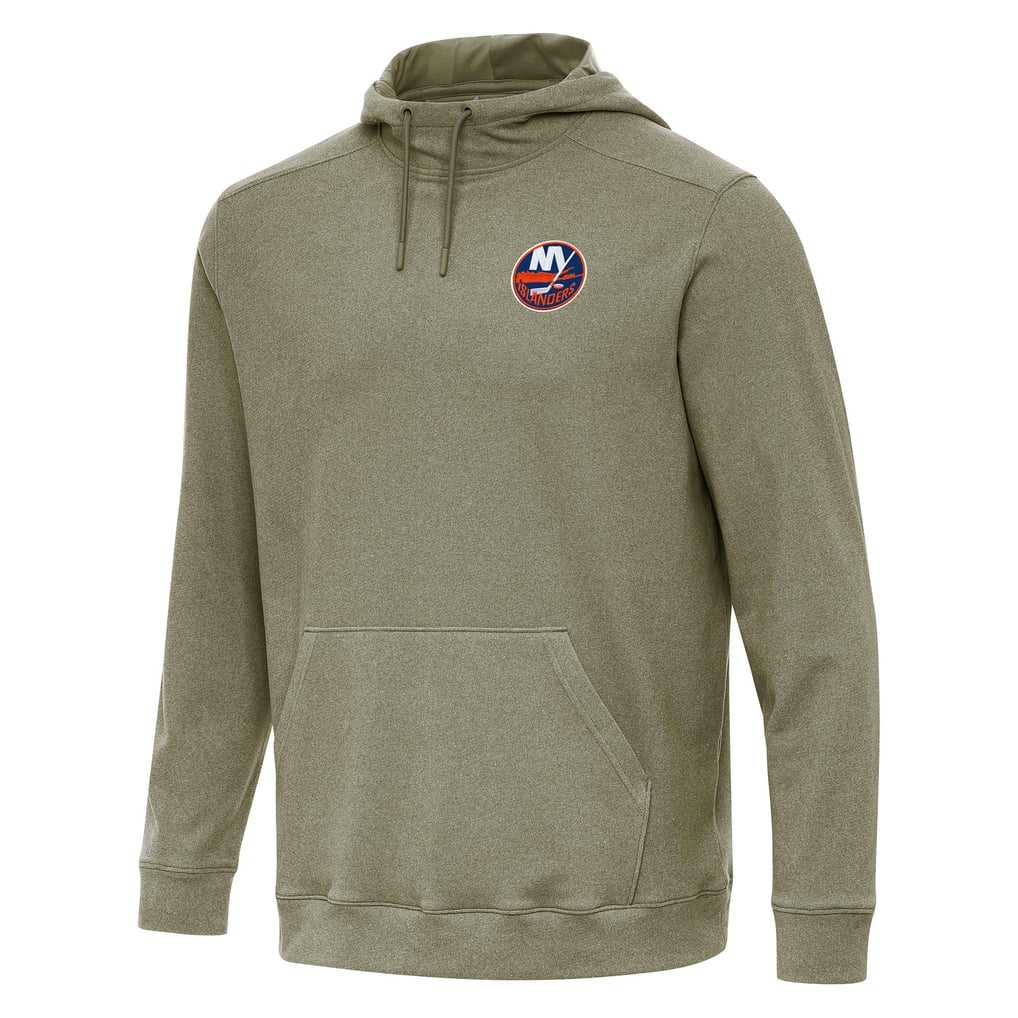 New York Islanders Antigua Cloud Pullover Hoodie - Olive