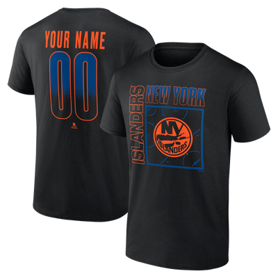 New York Islanders  Home Ice Pop Personalized Name & Number T-Shirt - Black