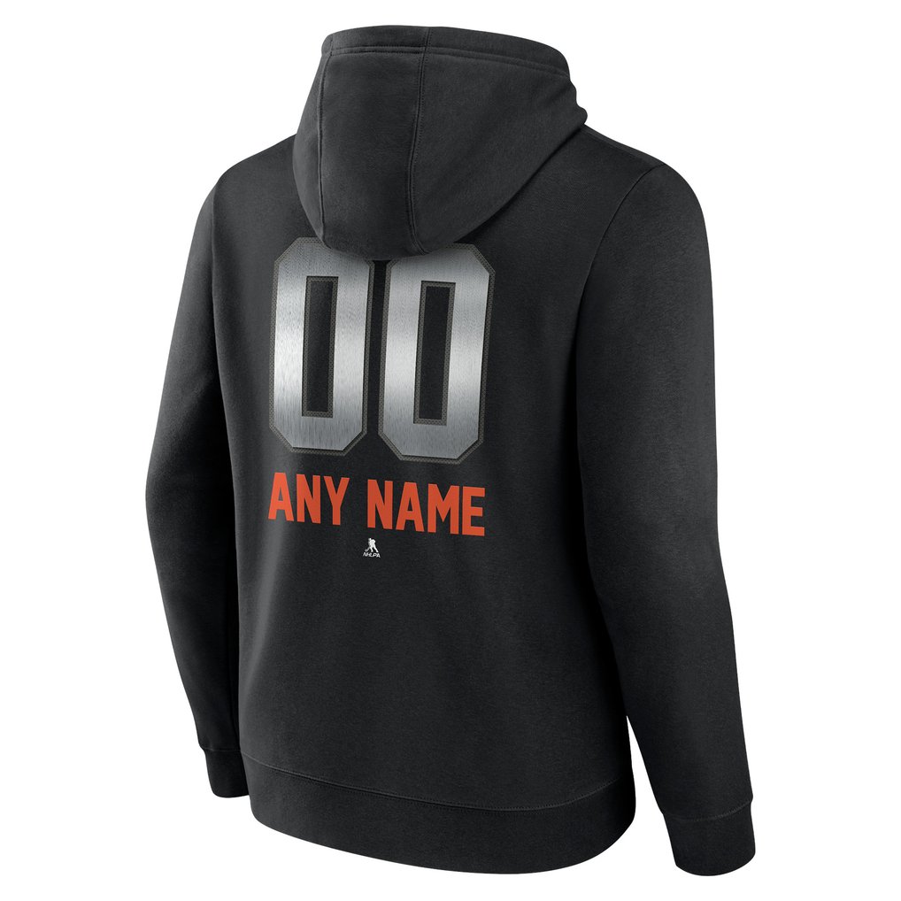 New York Islanders Personalized Midnight Mascot Logo Pullover Hoodie - Black