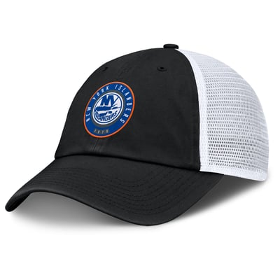  New York Islanders Fanatics Averie Trucker Adjustable Hat - Black/Gray