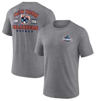 New York Islanders Winger Tri-Blend T-Shirt - Heather Gray