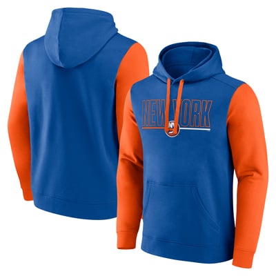 New York Islanders Logo Athletic Deliver Fleece Pullover Hoodie - Royal