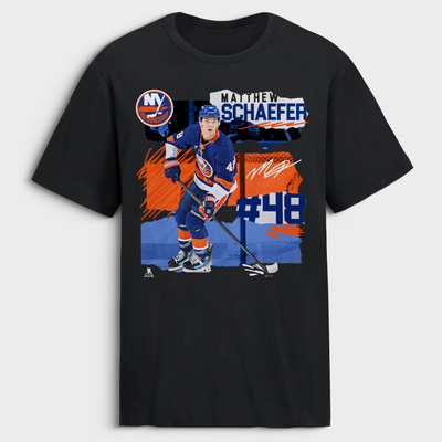 Matthew Schaefer New York Islanders Fresh Ice T-Shirt - Black