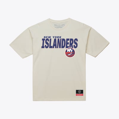 New York Islanders Mitchell & Ness Core Plus T-Shirt - Cream