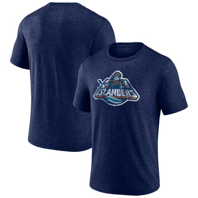  New York Islanders Wraparound Tri-Blend T-Shirt - Navy