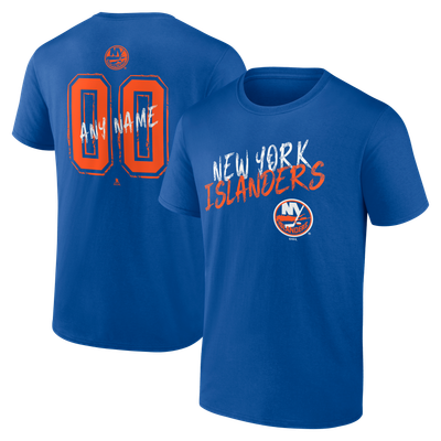 New York Islanders  Hustle Personalized Name & Number T-Shirt - Royal