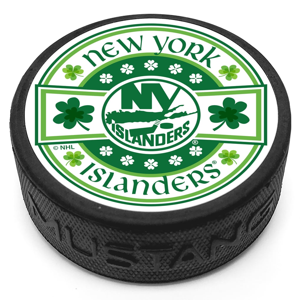 New York Islanders St. Patrick's Day Puck