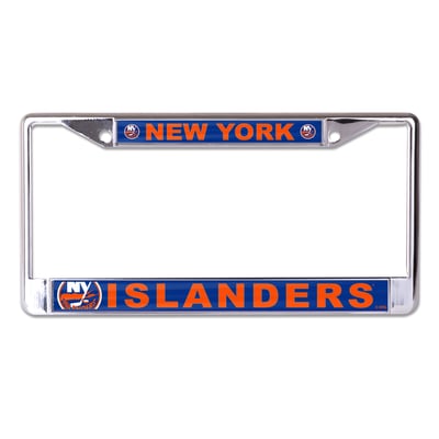 New York Islanders WinCraft Laser Cut Metal License Plate Frame