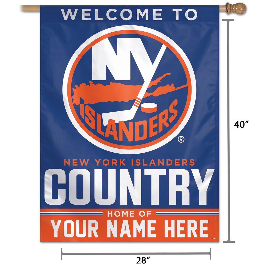 New York Islanders WinCraft Personalized 27'' x 37'' Single-Sided Vertical Banner