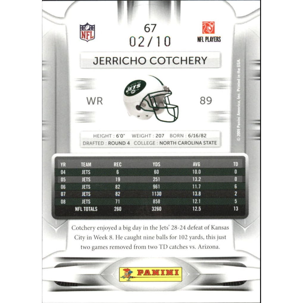 2009 Playoff Prestige Xtra Points Black #67 Jerricho Cotchery