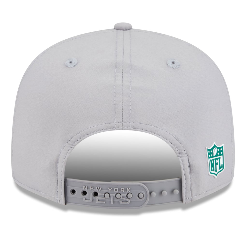 New York Jets New Era 2025 Sideline  Split Panel 9FIFTY Snapback Hat - Gray