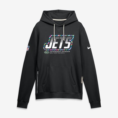 New York Jets Nike 2026 NFL Crucial Catch Sideline Standard Issue Dri-FIT Pullover Hoodie - Black