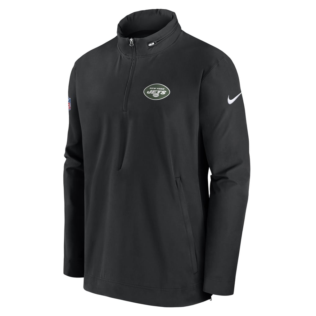 New York Jets Nike Sideline Coach Half-Zip Jacket - Black