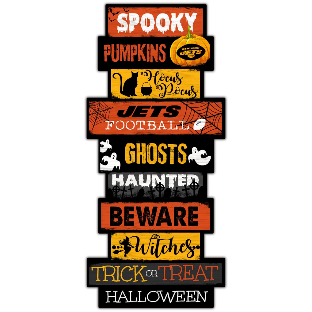 New York Jets 24'' Halloween Celebration Stack Sign