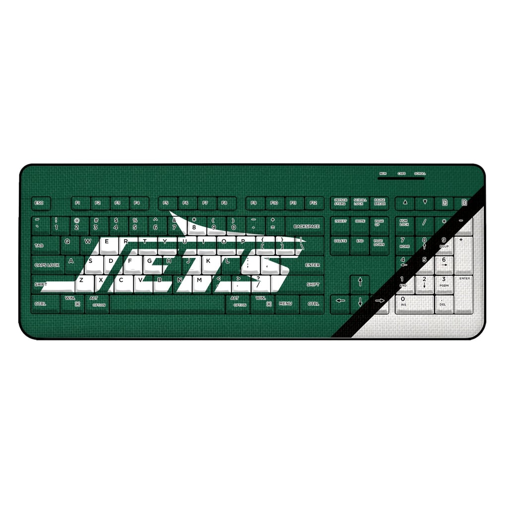 New York Jets Diagonal Stripe Wireless Keyboard