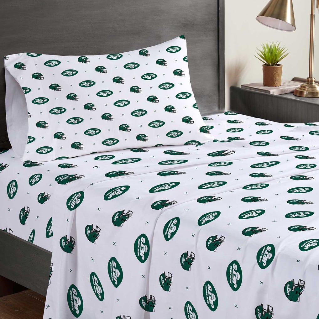 New York Jets Pegasus Three-Piece Twin Sheet Set