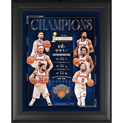  New York Knicks Fanatics Authentic 2026 NBA Finals Champions Framed 13" x 16" Collage 
