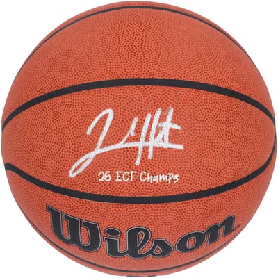 Josh Hart New York Knicks Autographed Fanatics Authentic Wilson Authentic Series Indoor/Outdoor Basketball with "26 ECF Champs" Inscription